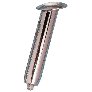 RUPP LARGE STAINLESS STEEL BOLT-LESS SWIVEL ROD HOLDER, 15-DEG