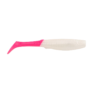 BERKLEY GULP! PADDLESHAD, 4", PEARL WHITE/PINK