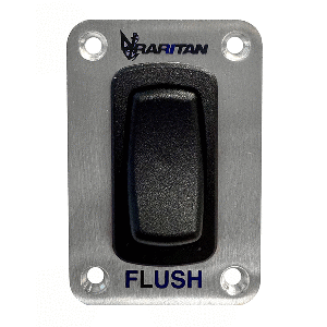 RARITAN MOMENTARY FLUSH SWITCH W/STAINLESS STEEL FACEPLATE