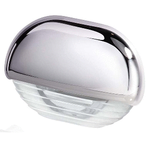 HELLA MARINE WHITE LED EASY FIT STEP LAMP W/CHROME CAP