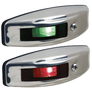 PERKO 12V LED SIDE LIGHT, STAINLESS STEEL
