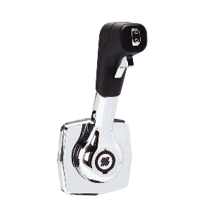 UFLEX SINGLE LEVER SIDE MOUNT CONTROL, BLACK/CHROME