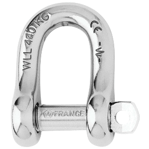 WICHARD CAPTIVE PIN D SHACKLE, DIAMETER 4MM, 5/32"