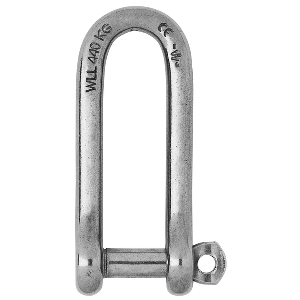 WICHARD CAPTIVE PIN LONG D SHACKLE, DIAMETER 4MM, 5/32"