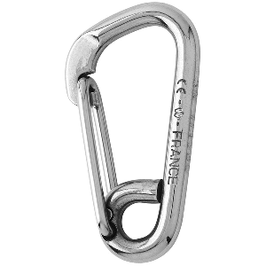 WICHARD ASYMMETRIC CARBINE HOOK, LENGTH 170MM, 15/32"
