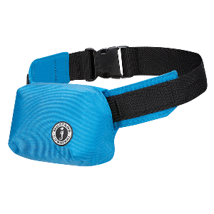 MUSTANG MINIMALIST INFLATABLE BELT PACK, AZURE BLUE, MANUAL