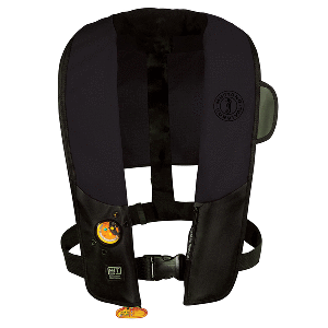 MUSTANG HIT INFLATABLE PFD F/LAW ENFORCEMENT, BLACK, AUTOMATIC/MANUAL