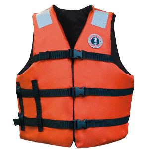 MUSTANG FLOTATION VEST, ORANGE, ADULT UNIVERSAL