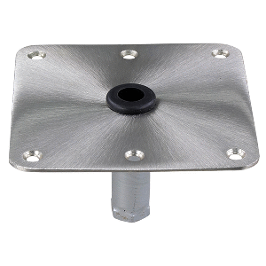 SPRINGFIELD KINGPIN 7" X 7" STAINLESS STEEL SQUARE BASE (THREADED)