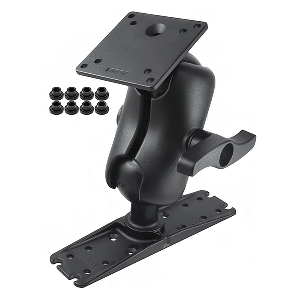 RAM MOUNT RAM BALL MOUNT W/100X100MM VESA PLATE & LARGE ELECTRONICS PLATE