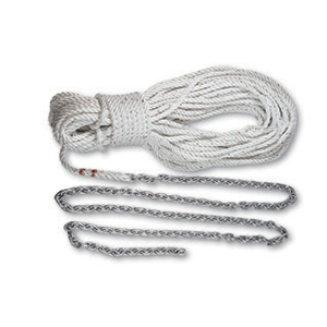 LEWMAR ANCHOR RODE 215'-15' OF 1/4" CHAIN & 200' OF 1/2" ROPE W/SHACKLE