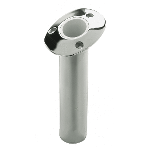 CE SMITH 536810C, FLUSH MOUNT ROD HOLDER, 15 DEGREE, CAST, 10.5" DEEP