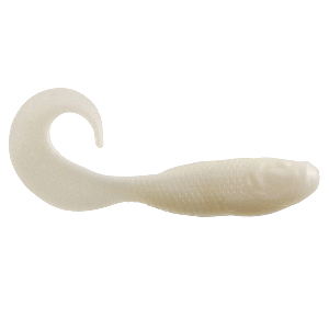 BERKLEY GULP! SALTWATER SWIMMING MULLET, 4", PEARL WHITE