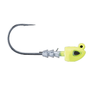 BERKLEY FUSION19 SWIMBAIT JIGHEAD, 2/0, 1/4OZ, CHARTREUSE