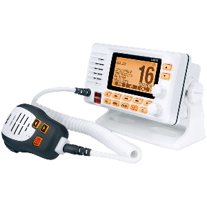 UNIDEN UM725 FIXED MOUNT MARINE VHF RADIO W/GPS, WHITE