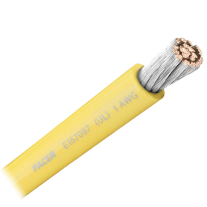 PACER YELLOW 1 AWG BATTERY CABLE, SOLD BY THE FOOT