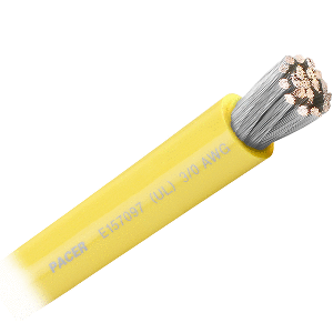 PACER YELLOW 3/0 AWG BATTERY CABLE, SOLD BY THE FOOT