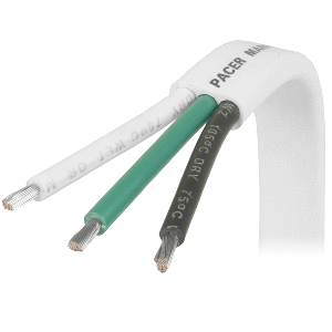PACER 8/3 AWG TRIPLEX CABLE, BLACK/GREEN/WHITE, 50'
