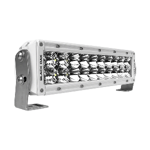 BLACK OAK PRO SERIES 3.0 DOUBLE ROW 10" LED LIGHT BAR, COMBO OPTICS, WHITE HOUSING