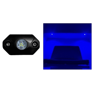 BLACK OAK ROCK ACCENT LIGHT, BLUE, BLACK HOUSING
