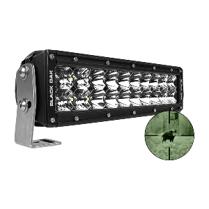 BLACK OAK PRO SERIES DOUBLE ROW COMBO INFRARED 10" 940NM LIGHT BAR, BLACK