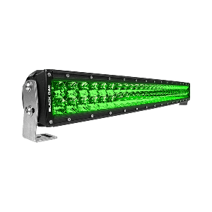 BLACK OAK 30" CURVED DOUBLE ROW GREEN LED HOG HUNTING LIGHT BAR, COMBO OPTICS, BLACK HOUSING, PRO SERIES 3.0