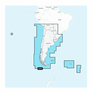 GARMIN NAVIONICS+ NSSA005L, CHILE, ARGENTINA & EASTER ISLAND, MARINE CHART
