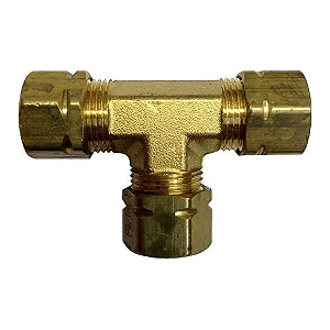 UFLEX UNION T-FITTING F/3/8" TUBE COMPRESSION HOSE FITTINGS