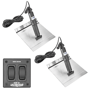 LECTROTAB XKA ALUMINUM ALLOY TRIM TAB KIT W/ROCKER SWITCH, 9 X 12
