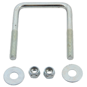 CE SMITH ZINC U-BOLT 7/16"-14 X 3-1/8" X 4" W/WASHERS & NUTS, SQUARE