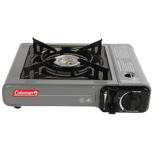 COLEMAN TABLE TOP 1 BURNER BUTANE CAMPING STOVE, GREY