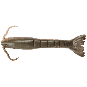 BERKLEY GULP! ALIVE! SALTWATER SHRIMP, 4", NATURAL SHRIMP, HALF PINT CONTAINER