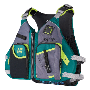 ONYX AIRSPAN ANGLER LIFE JACKET, XL/2X, GREEN