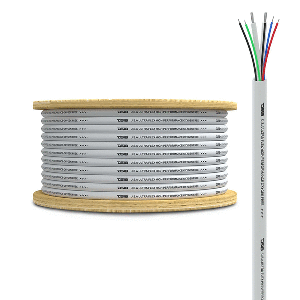 DS18 MARINE TINNED OFC 18GA RGB WIRE W/16GA SPEAKER WIRE, 100' SPOOL