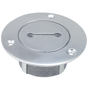 PERKO 1" CHROME UNMARKED PIPE DECK PLATE