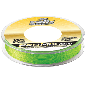 SUFIX PROMIX BRAID, 15LB, NEON LIME, 300 YDS