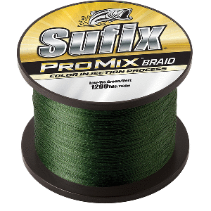 SUFIX PROMIX BRAID, 10LB, LOW-VIS GREEN, 1200 YDS