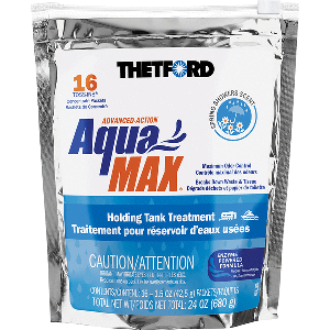 THETFORD AQUAMAX HOLDING TANK TREATMENT, 16 TOSS-INS, SPRING SHOWER SCENT