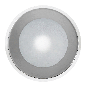 SHADOW-CASTER DLX SERIES DOWN LIGHT, WHITE HOUSING, RGB, CHROME BEZEL