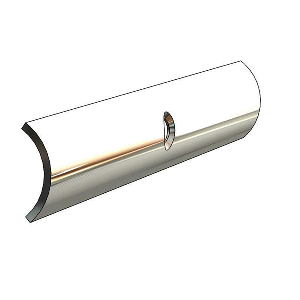 TACO HOLLOW BACK 304 STAINLESS STEEL RUB RAIL INSERT 3/4" X 6'