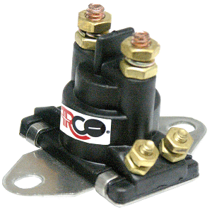 ARCO MARINE CURRENT MODEL OUTBOARD SOLENOID W/FLAT ISOLATED BASE
