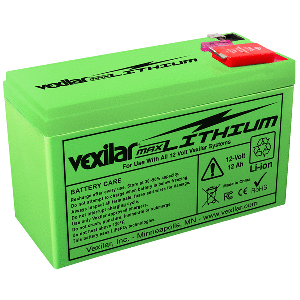 VEXILAR 12V, 12 AH MAX LITHIUM BATTERY