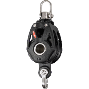 RONSTAN SERIES 40 ORBIT BB DOUBLE BLOCK W/BECKET & SWIVEL SHACKLE