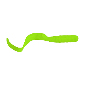 BERKLEY GULP! SALTWATER GRUB, 4", CHARTREUSE