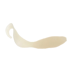 BERKLEY GULP! SALTWATER SWIMMING MULLET, 5", GLOW WHITE