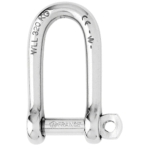 WICHARD SELF-LOCKING LONG D SHACKLE, 10MM DIAMETER, 13/32"