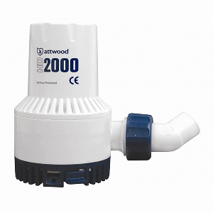ATTWOOD HD2000 HEAVY DUTY BILGE PUMP, 24V & 2000 GPH