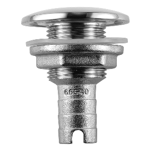 ATTWOOD STAINLESS STEEL THRU-HULL SHORT STRAIGHT BARBED, 3/4" INNER DIAMETER