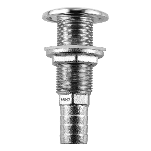ATTWOOD STAINLESS STEEL THRU-HULL STANDARD STRAIGHT BARBED, 3/4" INNER DIAMETER