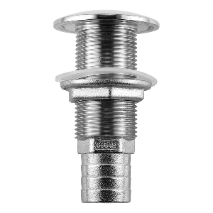 ATTWOOD STAINLESS STEEL THRU-HULL STANDARD STRAIGHT BARBED, 1" INNER DIAMETER